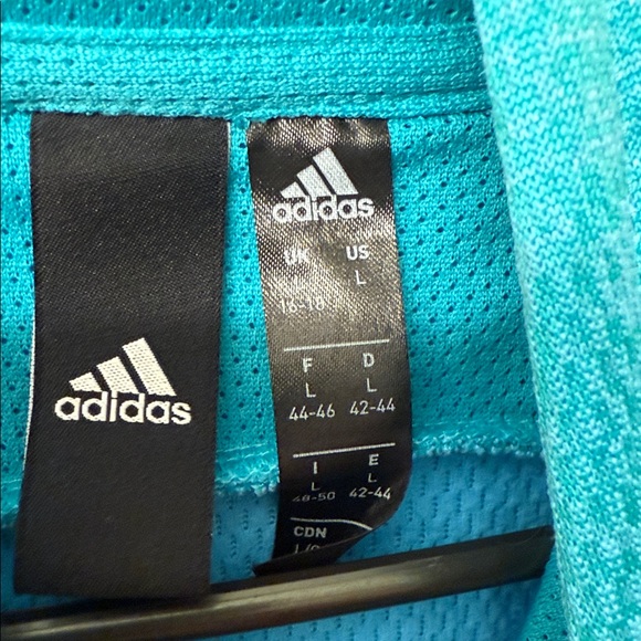 Adidas Men's Teal Hoodie Sweater - Picture 2 of 10